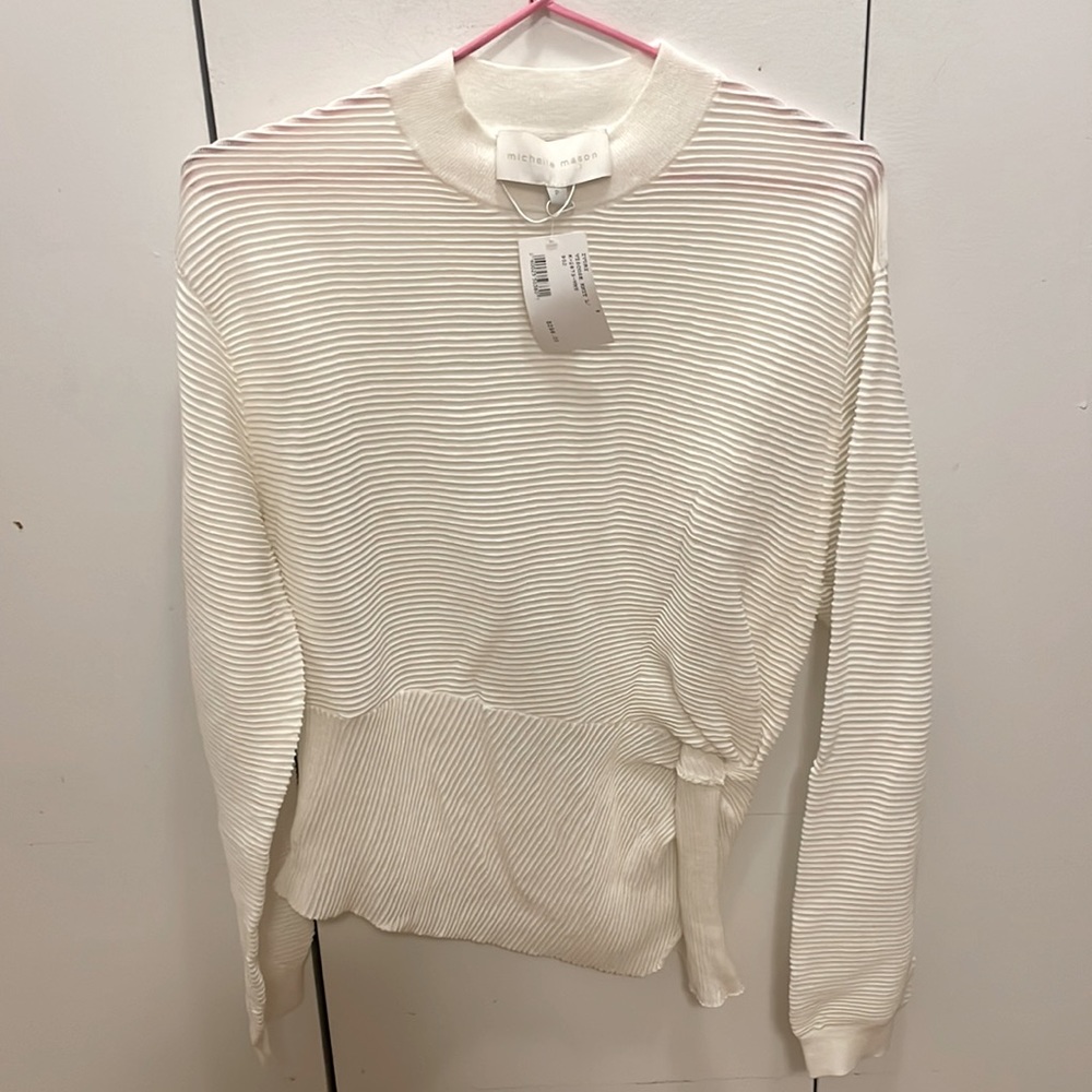 NWT Michelle Mason pullover knit top size xs!